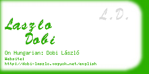 laszlo dobi business card