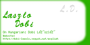 laszlo dobi business card